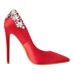 Pointed Toe Diamond Stiletto Heels