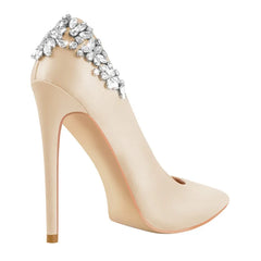 Pointed Toe Diamond Stiletto Heels