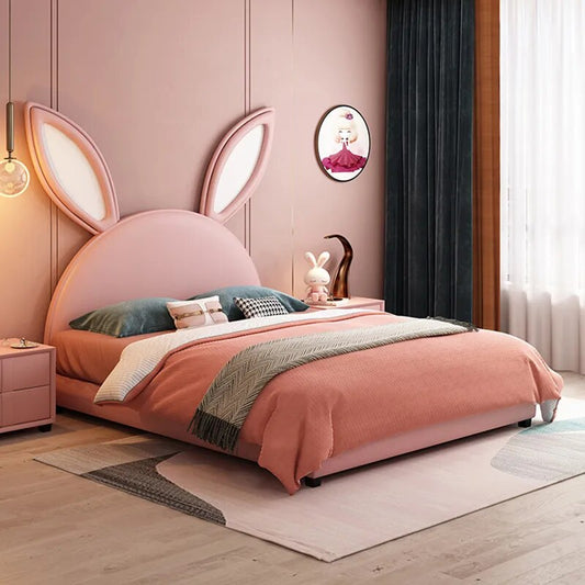 Rabbit Eared Children's Room Solid Wood Single Bed