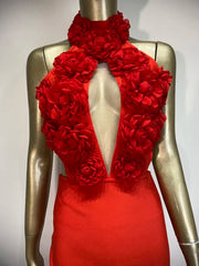 Keyhole Backless Maxi Bodycon Dress - Elegant Summer Party Outfit