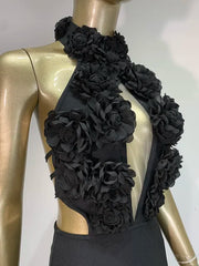 Keyhole Backless Maxi Bodycon Dress - Elegant Summer Party Outfit