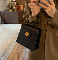 Structured Pu Top Handle Bag