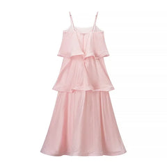 Strapless Ruffle Maxi Dress