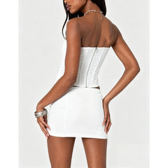 Corset Boning Strapless Tube Top