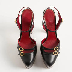 Platform Buckle Strap Stiletto Heels