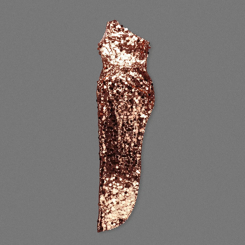 Metallic leaf on a gray background