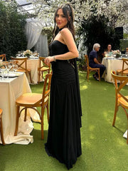 Strapless Draped Knot Gown