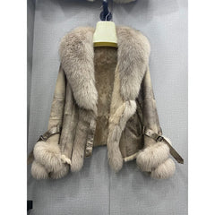 Fur Collar Shearling Jacket
