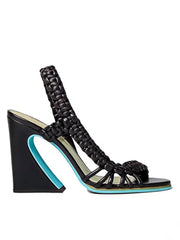 Braided Strap Square Heel Sandals