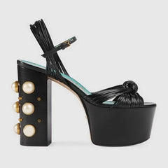 Chunky Platform Rivet Ankle Strap Sandals