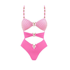 Cutout Swimsuit with Beach Cover-Up