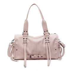 Soft Faux Leather Motorcycle Shoulder Bag