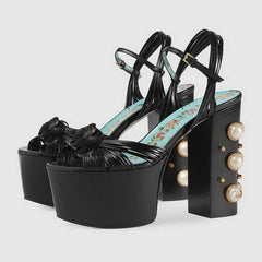 Embellished Platform Stiletto Heels