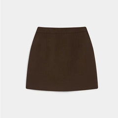 Brown skirt on a white background