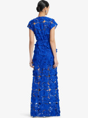 Floral Appliqu��� Maxi Dress