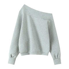 White off-shoulder sweater