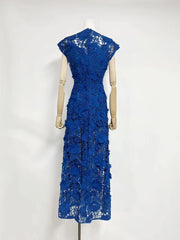 Floral Appliqu��� Maxi Dress