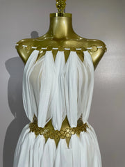 Halter Neck Grecian Style Mini Dress