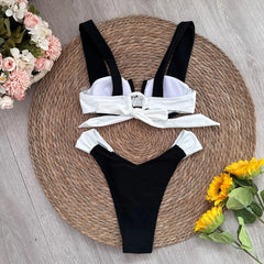One-Piece Monokini with Contrast Trim