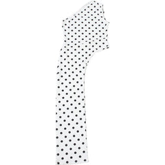 Polka Dot Asymmetrical One-Shoulder Top