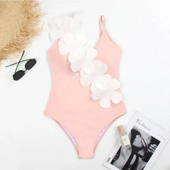 Embellished One-Piece Swimsuit with Wrap Skirt