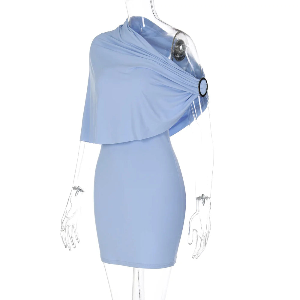 Light blue dress on a mannequin