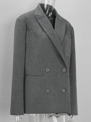 Belted Lapel Collar Blazer