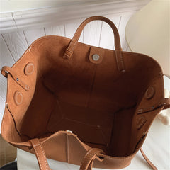 Soft PU Leather Shoulder Tote | Large Capacity Designer Bag for Women