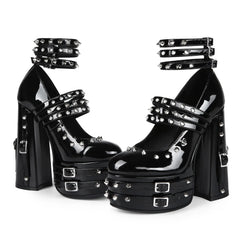 Platform Chunky Heel Mary Janes