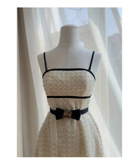 Close-up of the strapless sequin midi dress bodice