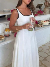 White Minimalist Maxi Dress | Effortless Summer Outfit