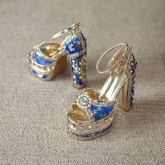 Embellished Platform Stiletto Heels