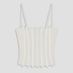 Strappy Boned Corset Top