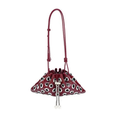 Metal Eyelet Drawstring Underarm Bag