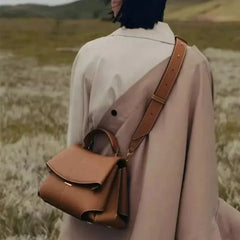 Structured Flap Top-Handle Bag – Sculpted Minimal Edition