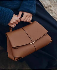 quiet luxury minimalist top handle purse