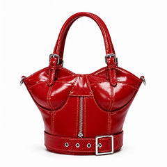 Studded Buckled Corset Bag