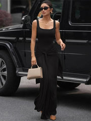 Twist Front Tank Maxi Dress | Sleek All-Season Layering Essential