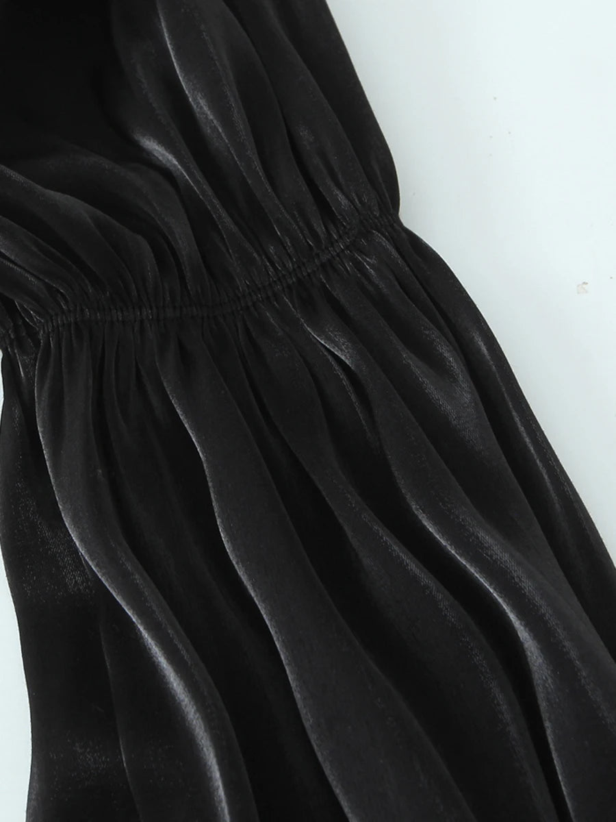 Black velvet fabric on a white background
