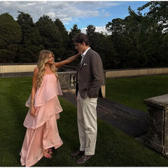 Strapless Ruffle Maxi Dress