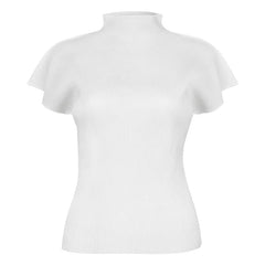 White turtleneck shirt on a white background