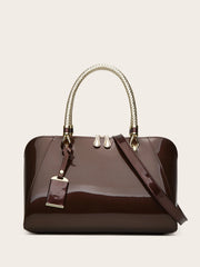 Large Capacity Structured Satchel Bag