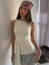 Polka dot sleeveless bandage top