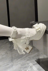 Butterfly Bow Lolita Heels | Sakura-Inspired Mary Janes
