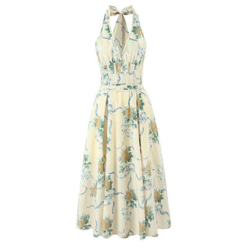 Floral dress on a white background