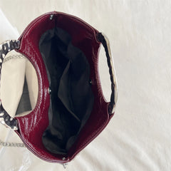 Studded Faux Leather Hobo Bag