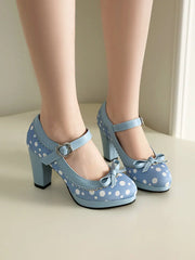 Polka Dot Mary Jane Heels