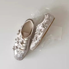 Floral Embellished Sneakers