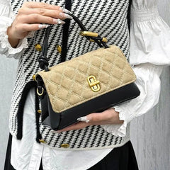 turn-lock quilted handbag