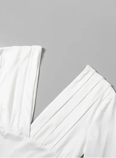 White robe on a gray background